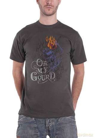 Nightmare Before Christmas - The: The Nightmare Before Christmas Unisex T-Shirt: Oh My Gourd (Charcoal Grey) (Medium)