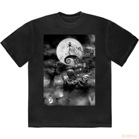 Nightmare Before Christmas - The: The Nightmare Before Christmas Unisex T-Shirt: Oogie Scene (Black) (Small)