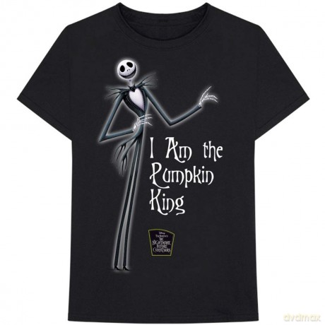 Nightmare Before Christmas - The: The Nightmare Before Christmas Unisex T-Shirt: Pumpkin King (Black) (Large)