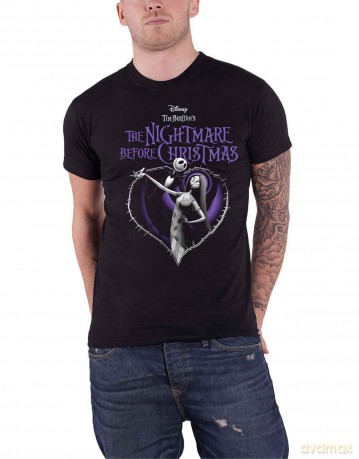 Nightmare Before Christmas - The: The Nightmare Before Christmas Unisex T-Shirt: Purple Heart (Black) (XX-Large)