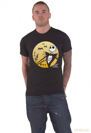 Nightmare Before Christmas - The: The Nightmare Before Christmas Unisex T-Shirt: Sunset Jack (Black) (XX-Large)