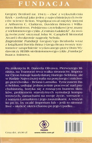 Zagrożenie Fundacji Część 3 Fundacja - Gregory Benford [KSIĄŻKA]