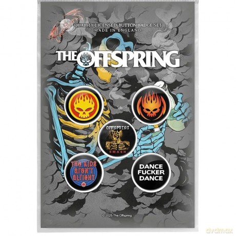 Offspring - The: The Offspring Button Badge Pack: Skeleton Molotov