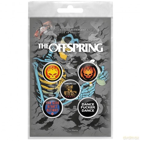 Offspring - The: The Offspring Button Badge Pack: Skeleton Molotov