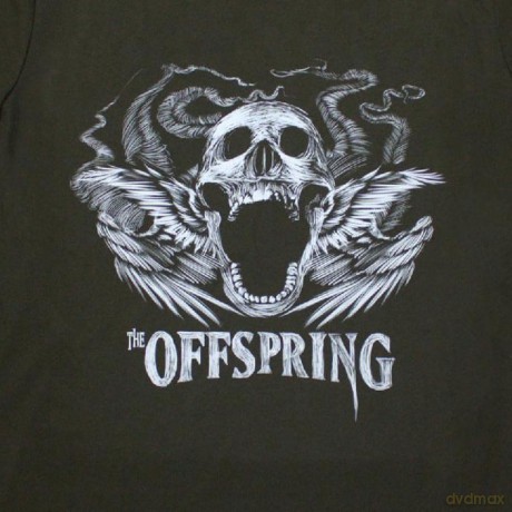 Offspring - The: The Offspring Ladies T-Shirt: Feathered Winged Skull (Green) (Medium)