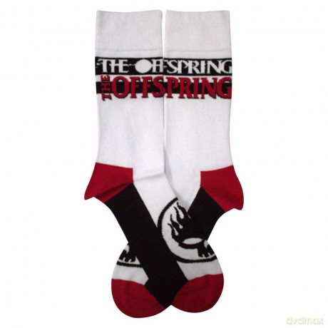 Offspring - The: The Offspring Unisex Ankle Socks: Flaming Skull Logo (White) (UK Size 7 - 11)