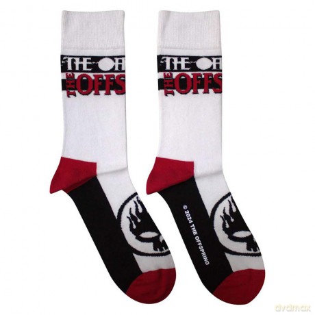 Offspring - The: The Offspring Unisex Ankle Socks: Flaming Skull Logo (White) (UK Size 7 - 11)