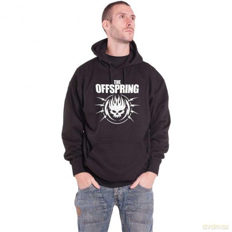 Offspring - The: The Offspring Unisex Pullover Hoodie: Bolt Logo (Black) (Medium)