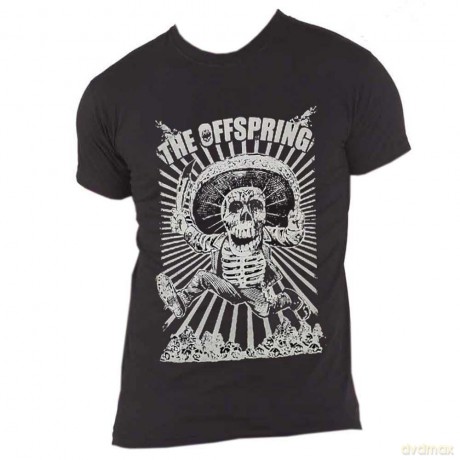 Offspring - The: The Offspring Unisex T-Shirt: Jumping Skeleton (Black) (Small)