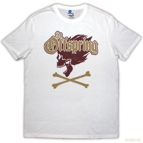 Offspring - The: The Offspring Unisex T-Shirt: Screaming Skull (White) (XX-Large)
