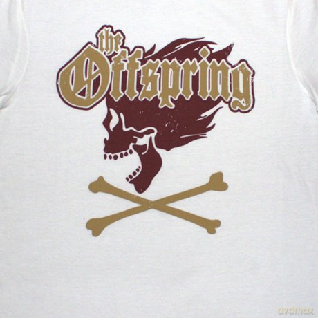 Offspring - The: The Offspring Unisex T-Shirt: Screaming Skull (White) (XX-Large)