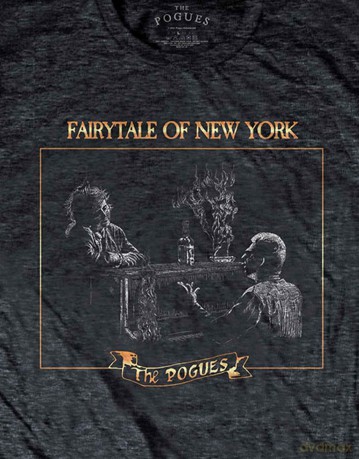 Pogues - The: The Pogues Unisex T-Shirt: Fairytale Piano (Heather Grey) (XX-Large)
