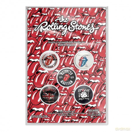 Rolling Stones - The: The Rolling Stones Button Badge Pack: Tour Collection