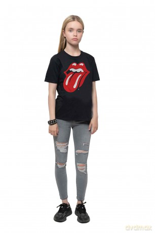 Rolling Stones - The: The Rolling Stones Kid's Tee: Classic Tongue (Boy's Fit/Retail Pack) (11 - 12 Years)
