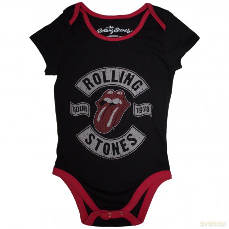 Rolling Stones - The: The Rolling Stones Kids Baby Grow: US Tour 1978 (Black) (12-18 Months)