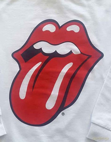 Rolling Stones - The: The Rolling Stones Kids Sweatshirt: Classic Tongue (White) (5-6 Years)