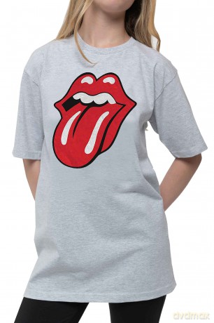 Rolling Stones - The: The Rolling Stones Kids T-Shirt: Classic Tongue (Heather Grey) (9-10 Years)