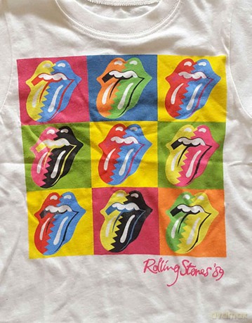 Rolling Stones - The: The Rolling Stones Kids Toddler T-Shirt: Two-Tone Tongues (White) (18 Months)