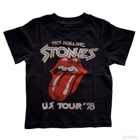 Rolling Stones - The: The Rolling Stones Kids Toddler T-Shirt: US Tour '78 (Black) (24 Months)