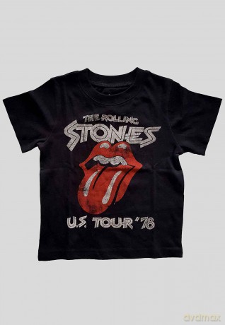 Rolling Stones - The: The Rolling Stones Kids Toddler T-Shirt: US Tour '78 (Black) (5 Years)