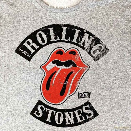 Rolling Stones - The: The Rolling Stones Ladies Crop Top: Tour '78 (Grey) (Medium)