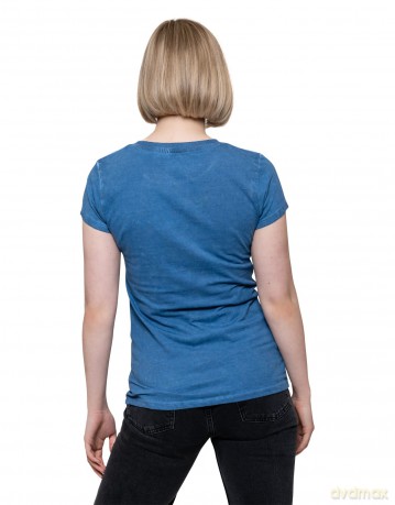 Rolling Stones - The: The Rolling Stones Ladies Fashion Tee: Havana Cuba with Snow Wash Finishing (Small)
