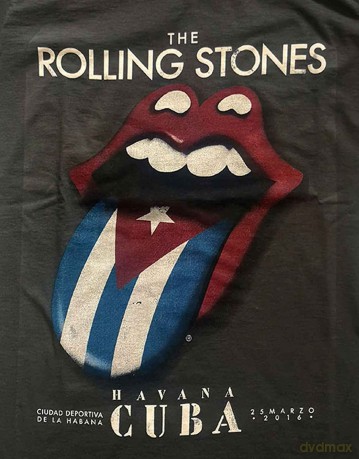 Rolling Stones - The: The Rolling Stones Ladies T-Shirt: Havana Cuba (Charcoal Grey) (Large)