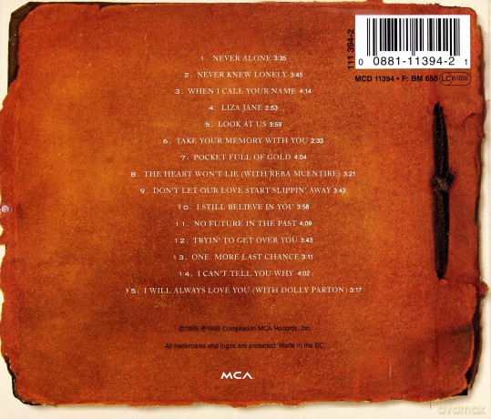 Vince Gill: Souvenirs [CD]