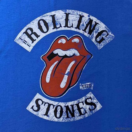 Rolling Stones - The: The Rolling Stones Ladies T-Shirt: Tour '78 (Blue) (Medium)