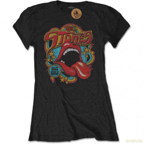 Rolling Stones - The: The Rolling Stones Ladies Tee: Retro 70s Vibe (XX-Large)