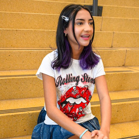 Rolling Stones: The Ladies Tee: Tattoo Flash (Medium)