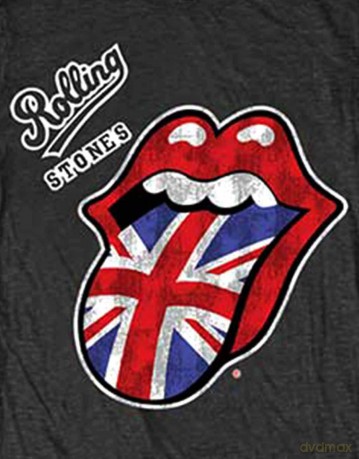 Rolling Stones: The Ladies Tee: Vintage British Tongue (Large)