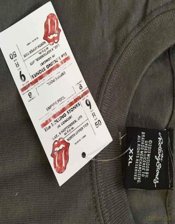 Rolling Stones: The Ladies Tee: Vintage British Tongue (Small)