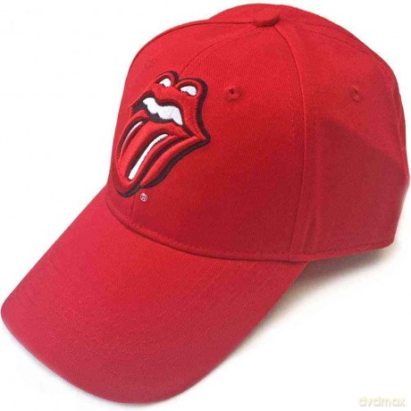 Rolling Stones - The: The Rolling Stones Men's Baseball Cap: Classic Tongue (Red)