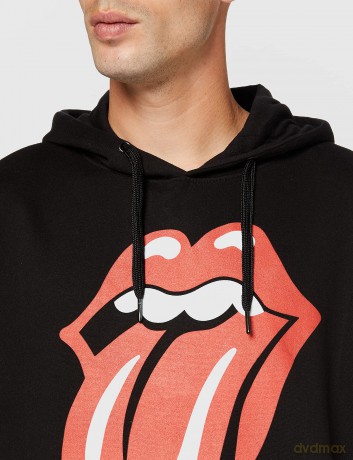 Rolling Stones - The: The Rolling Stones Men's Pullover Hoodie: Classic Tongue (Small)