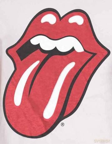 Rolling Stones: The Men's Tee: Classic Tongue with Soft Hand Inks (Small)