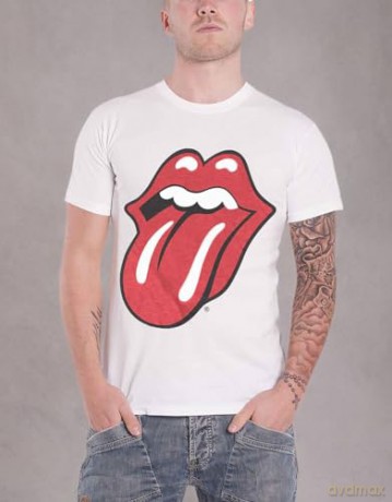 Rolling Stones: The Men's Tee: Classic Tongue with Soft Hand Inks (X-Large)