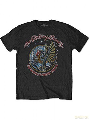 Rolling Stones - The: The Rolling Stones Men's Tee: Dragon '78 (Small)
