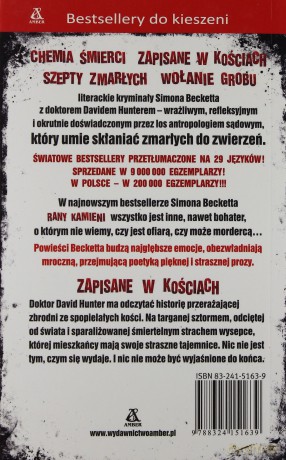 Zapisane W Kościach Wydanie Kieszonkowe - Simon Beckett [KSIĄŻKA]