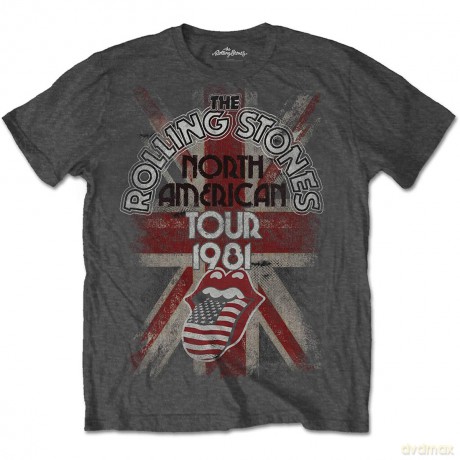 Rolling Stones: The Men's Tee: North American Tour 1981 (X-Large)