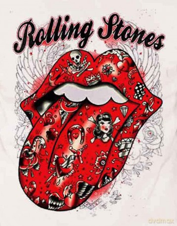 Rolling Stones: The Men's Tee: Tattoo Flash (Large)