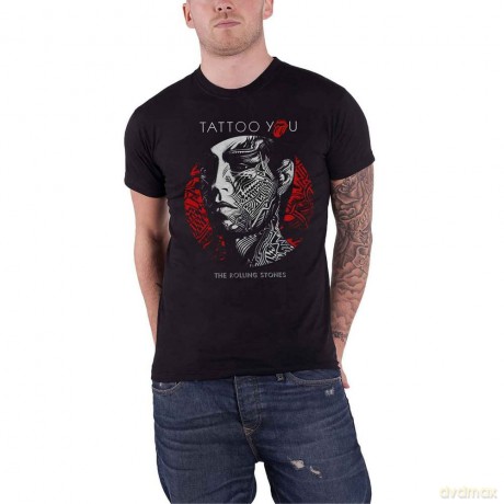 Rolling Stones - The: The Rolling Stones Men's Tee: Tattoo You Circle (Medium)