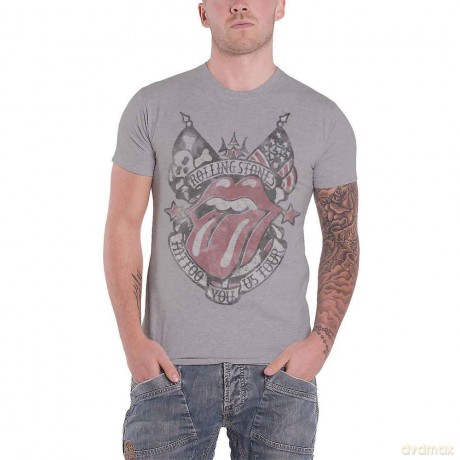 Rolling Stones - The: The Rolling Stones Men's Tee: Tattoo You US Tour (Soft-Hand Inks) (Large)