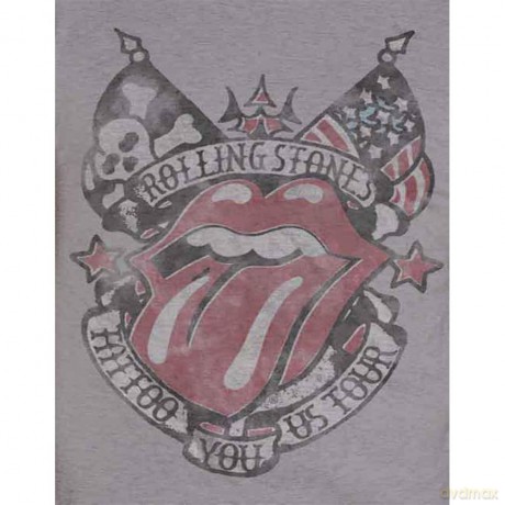 Rolling Stones - The: The Rolling Stones Men's Tee: Tattoo You US Tour (Soft-Hand Inks) (Medium)