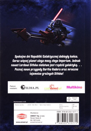 Tajne Misje Vadera Lego Gwiezdne Wojny - Ace Landers (Star Wars) [KSIĄŻKA]