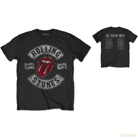 Rolling Stones: The Men's Tee: US Tour 1978 with Back Printing (Medium)