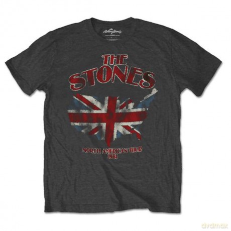 Rolling Stones: The Men's Tee: Union Jack US Map (Large)