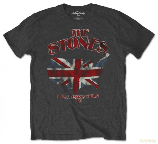Rolling Stones: The Men's Tee: Union Jack US Map (X-Large)