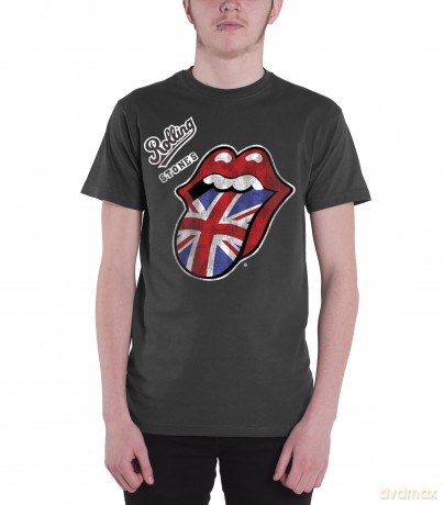 Rolling Stones: The Men's Tee: Vintage British Tongue (Small)