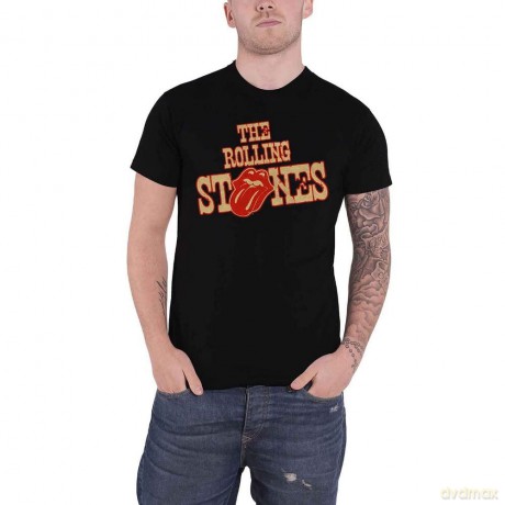 Rolling Stones - The: The Rolling Stones Men's Tee: Wild West Logo (Small)